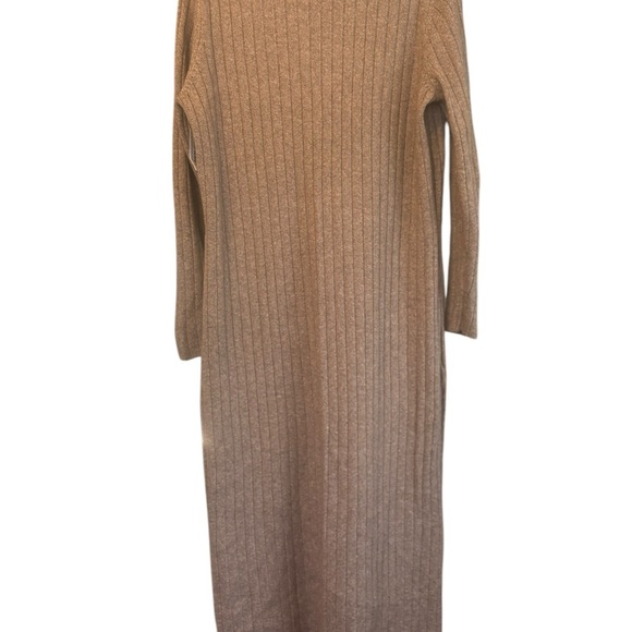 NWT Old Navy Sosoft Ribbed Midi Long Sleeve Sweater Dress Brown Taupe Size XL - Picture 3 of 6